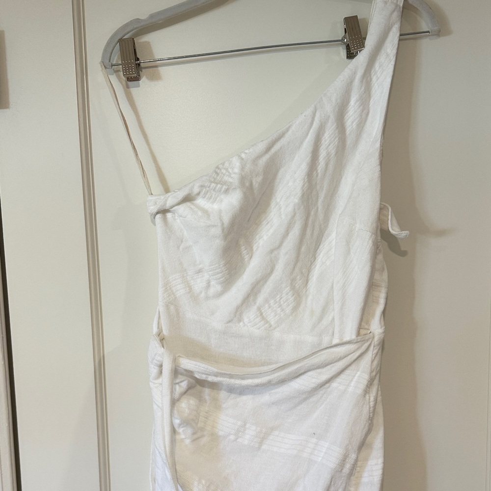 Free People White One-Shoulder Dress